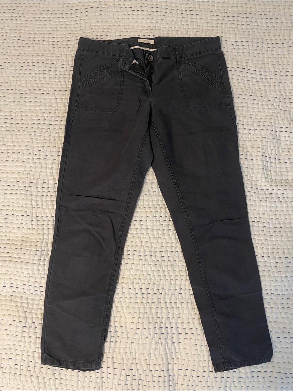 LOFT slate Chino Pants - size 8
